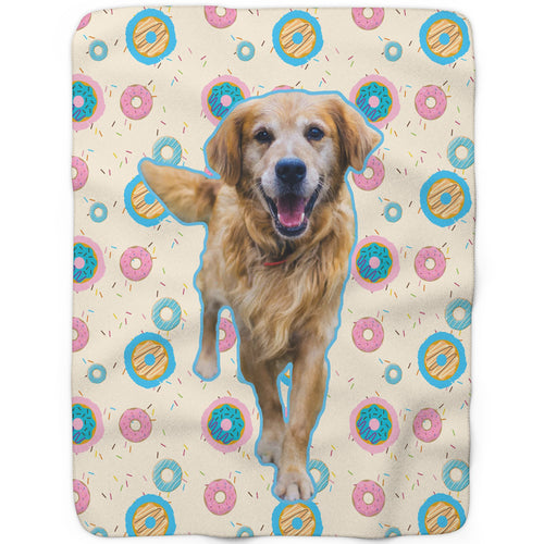 Donut - Custom Sherpa Fleece Blanket