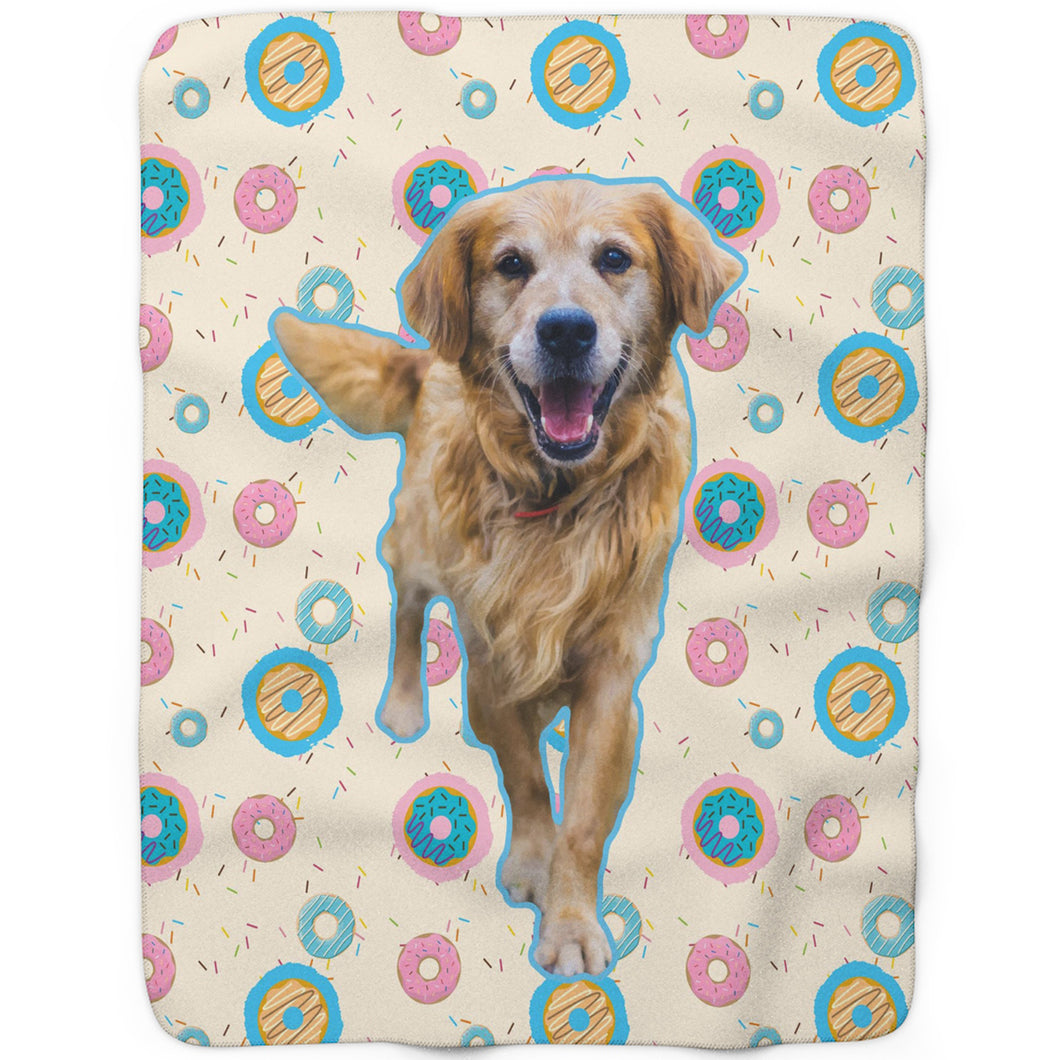 Donut - Custom Sherpa Fleece Blanket