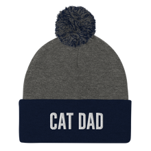 Load image into Gallery viewer, Cat Dad Pom-Pom Beanie