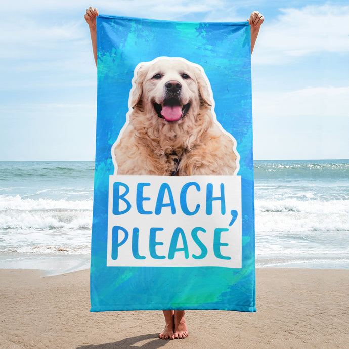 Custom Pet Beach Towel