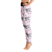 Load image into Gallery viewer, &quot;Hearts and Bones&quot; Custom Yoga Leggings