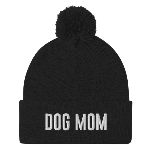 Dog Mom Pom-Pom Beanie