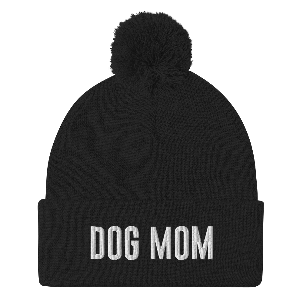 Dog Mom Pom-Pom Beanie