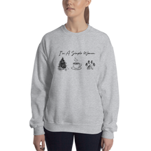 Load image into Gallery viewer, I&#39;m A Simple Woman - Christmas, Coffee, Paw Sweatshirt