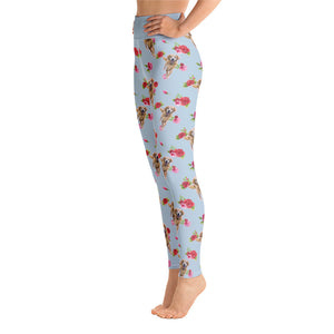 "Roses" Custom Pet Yoga Leggings