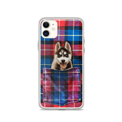 Red Blue Plaid  - Custom Pet iPhone Case