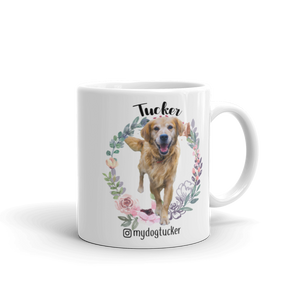 "Flower Wreath" Custom Pet Mug